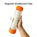 Magnetic Badminton Barrel, Portable 10 Shuttlecocks Storage Tube, 8.5×27.5cm Large‑Capacity, Waterproof Shatterproof Badminton Holder for Outdoor Training Sports