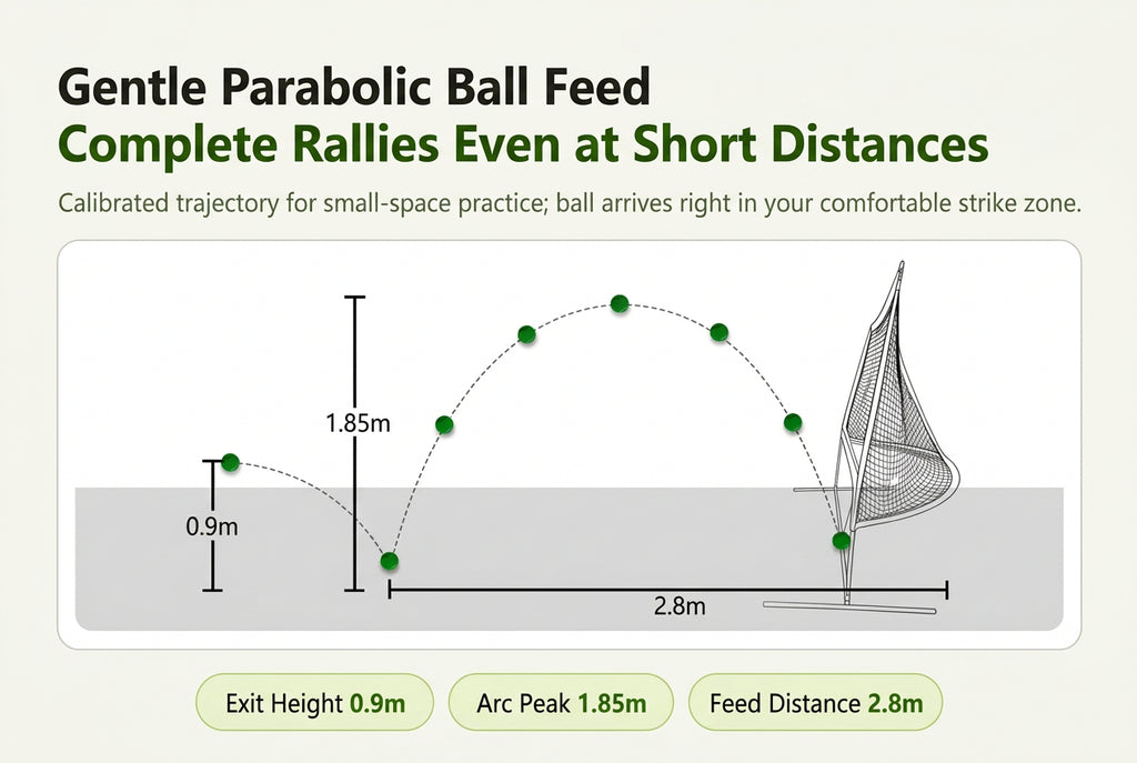 Automatic Tennis Ball Launcher with Ball Return Net, Self-Practice Training System for Court
